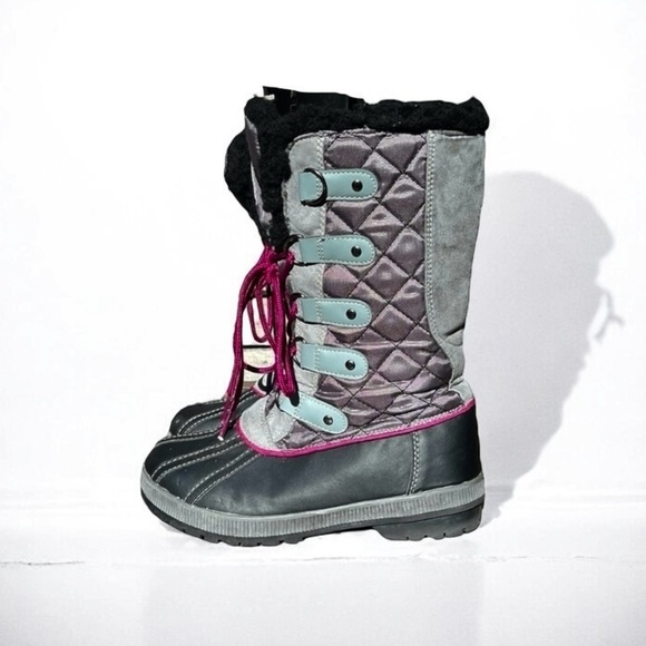 🌻  Khombu Jenny Waterproof Faux Fur Lined Boots Women’s Size 8 - Picture 1 of 9
